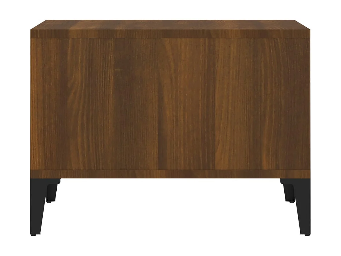 Table basse Chêne marron 60x50x36,5 cm Bois d'ingénierie