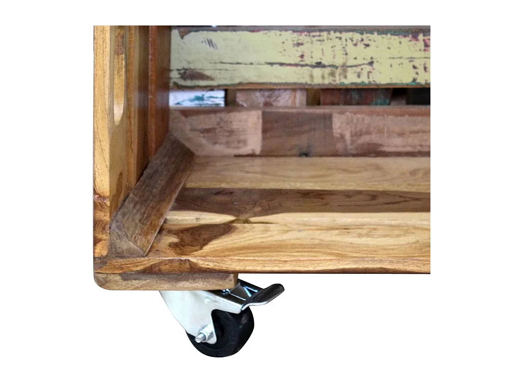 Salontafel Massief gerecycled hout 70x70x35 cm