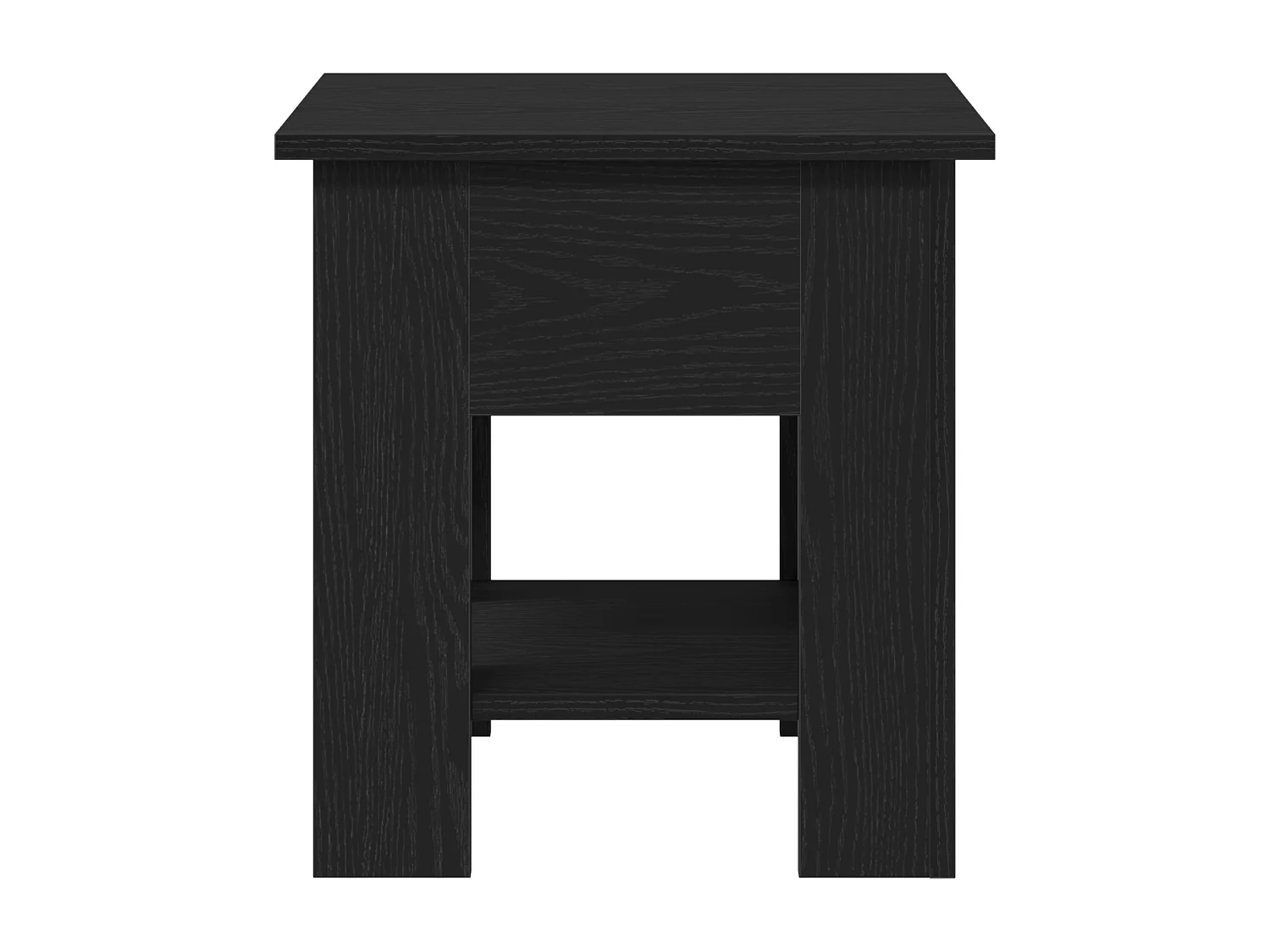 Table basse Noir Chêne 40x40x42 cm Bois d'ingénierie