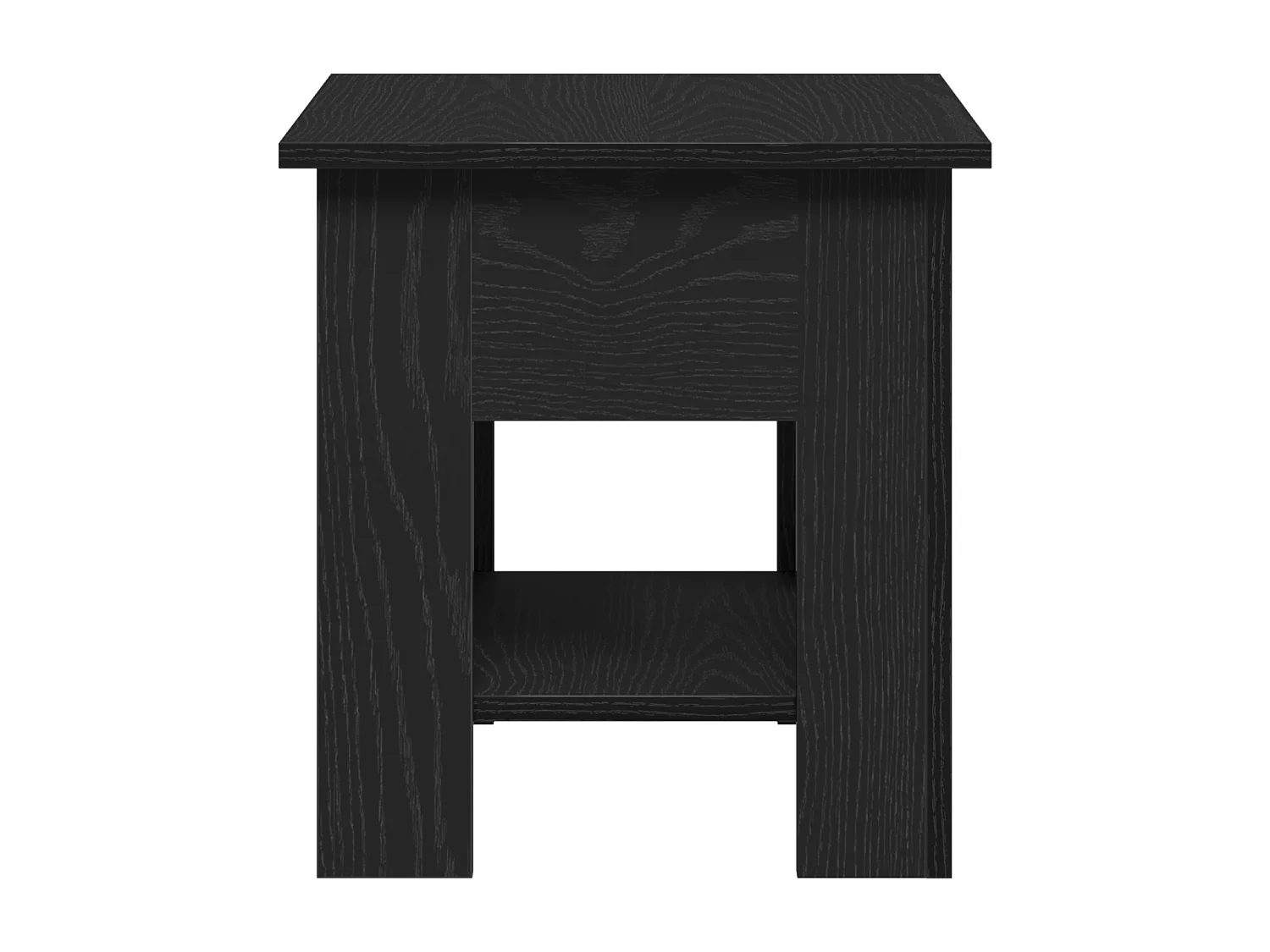 Table basse Noir Chêne 40x40x42 cm Bois d'ingénierie