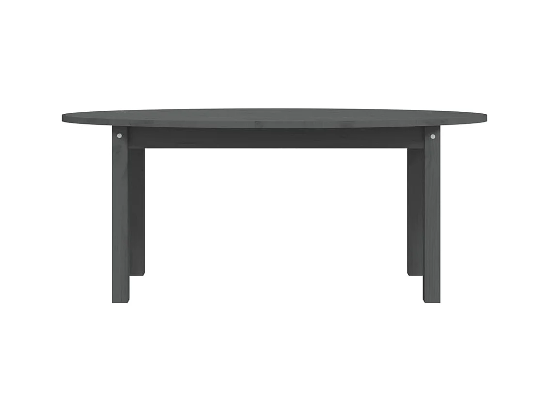 Table basse Gris 110x55x45 cm Bois massif de pin