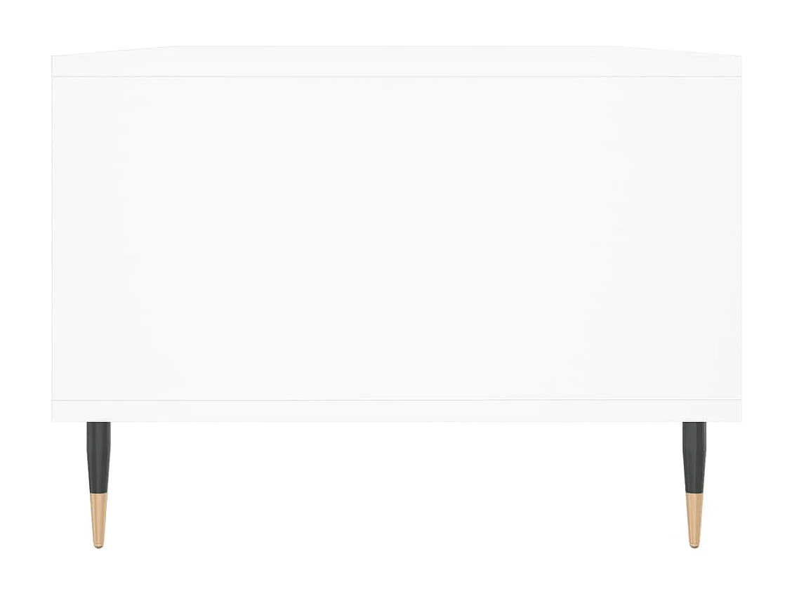 Table basse Blanc 90x50x36,5 cm Bois d'ingénierie