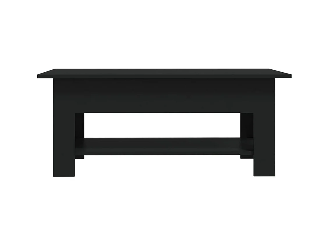 Table basse noir 102x55x42 cm bois d'ingénierie
