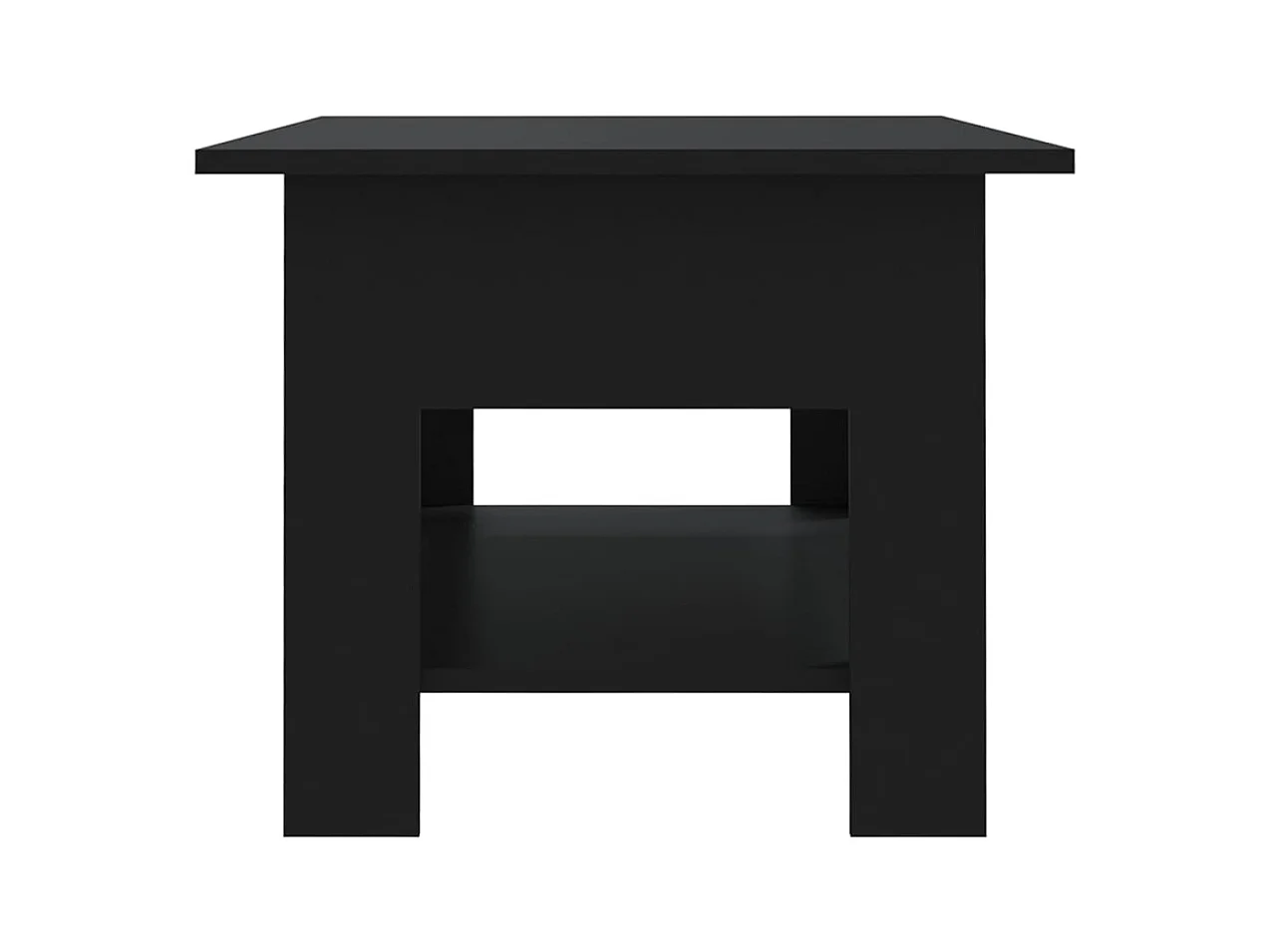 Table basse noir 102x55x42 cm bois d'ingénierie