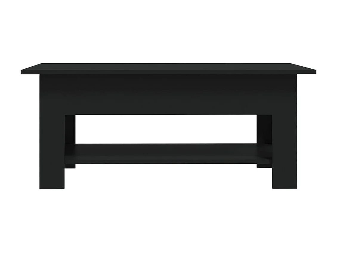 Table basse noir 102x55x42 cm bois d'ingénierie