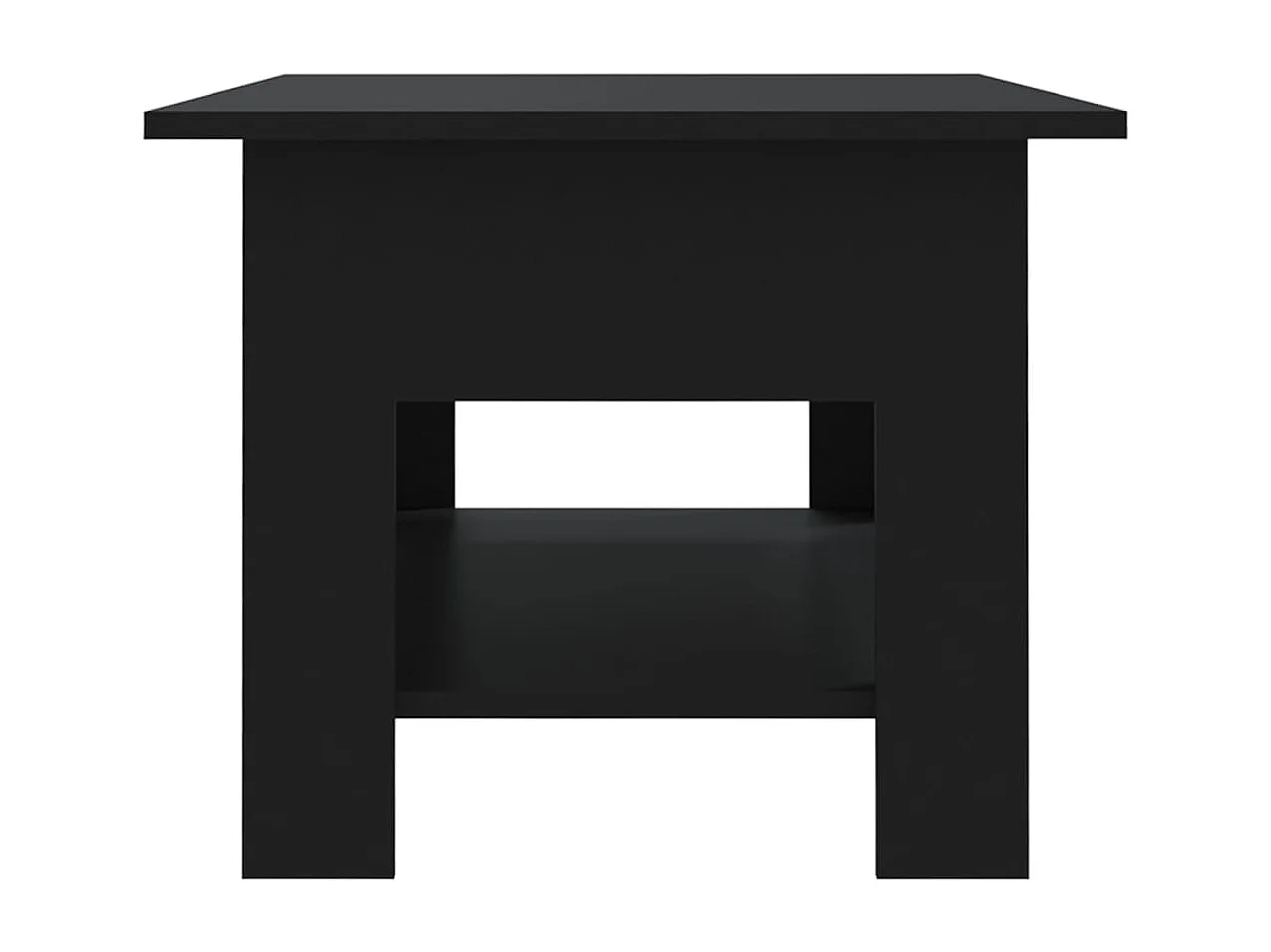Table basse noir 102x55x42 cm bois d'ingénierie