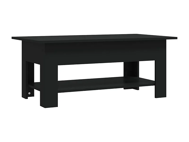 Table basse noir 102x55x42 cm bois d'ingénierie