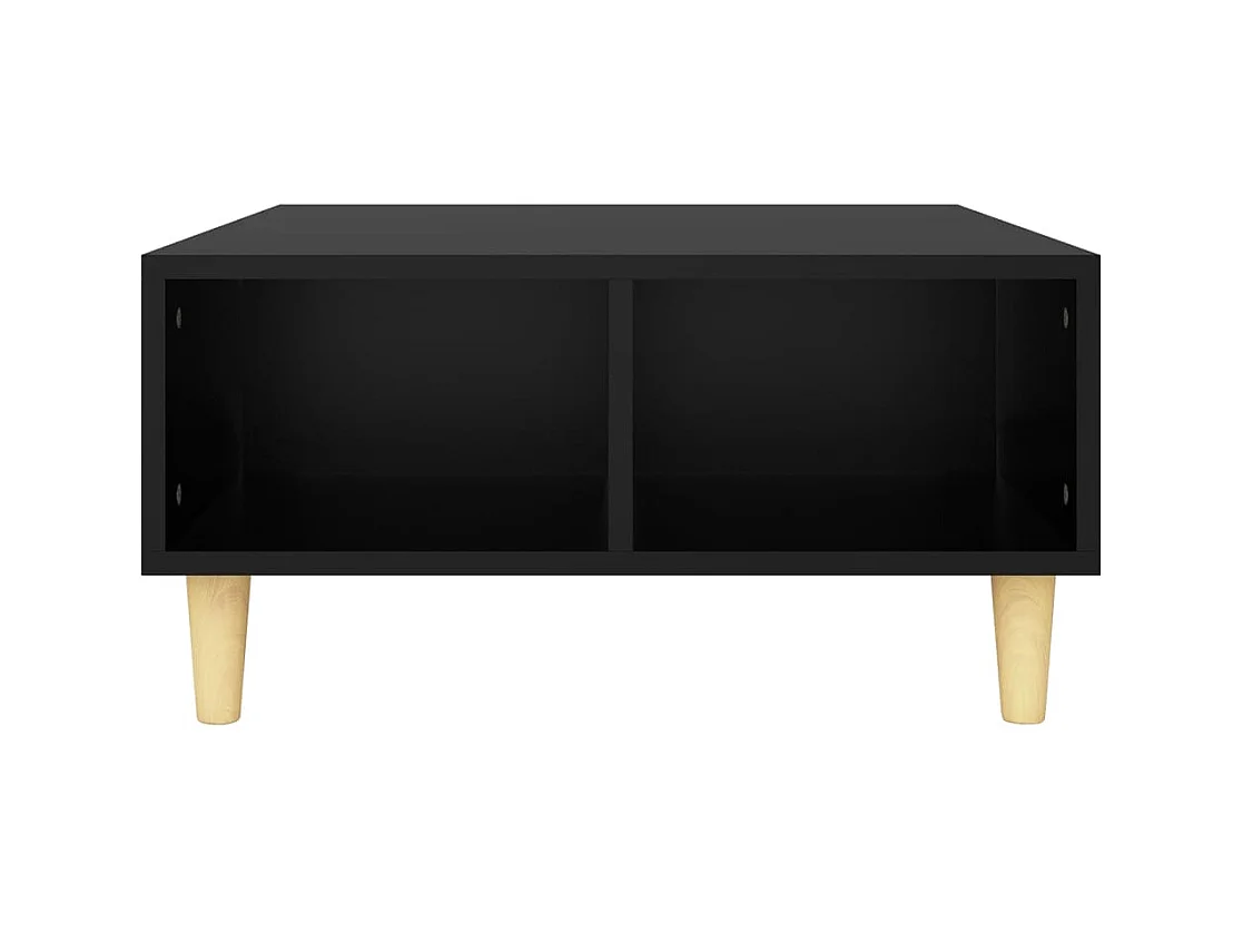 Table basse noir 60x60x30 cm bois d'ingénierie