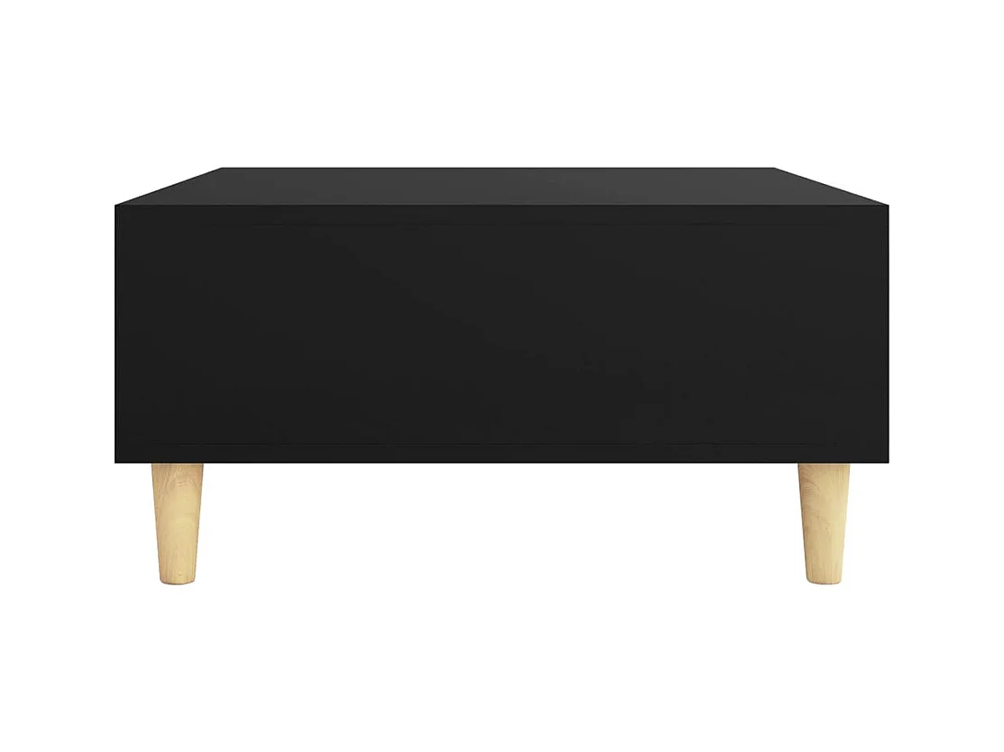 Table basse noir 60x60x30 cm bois d'ingénierie