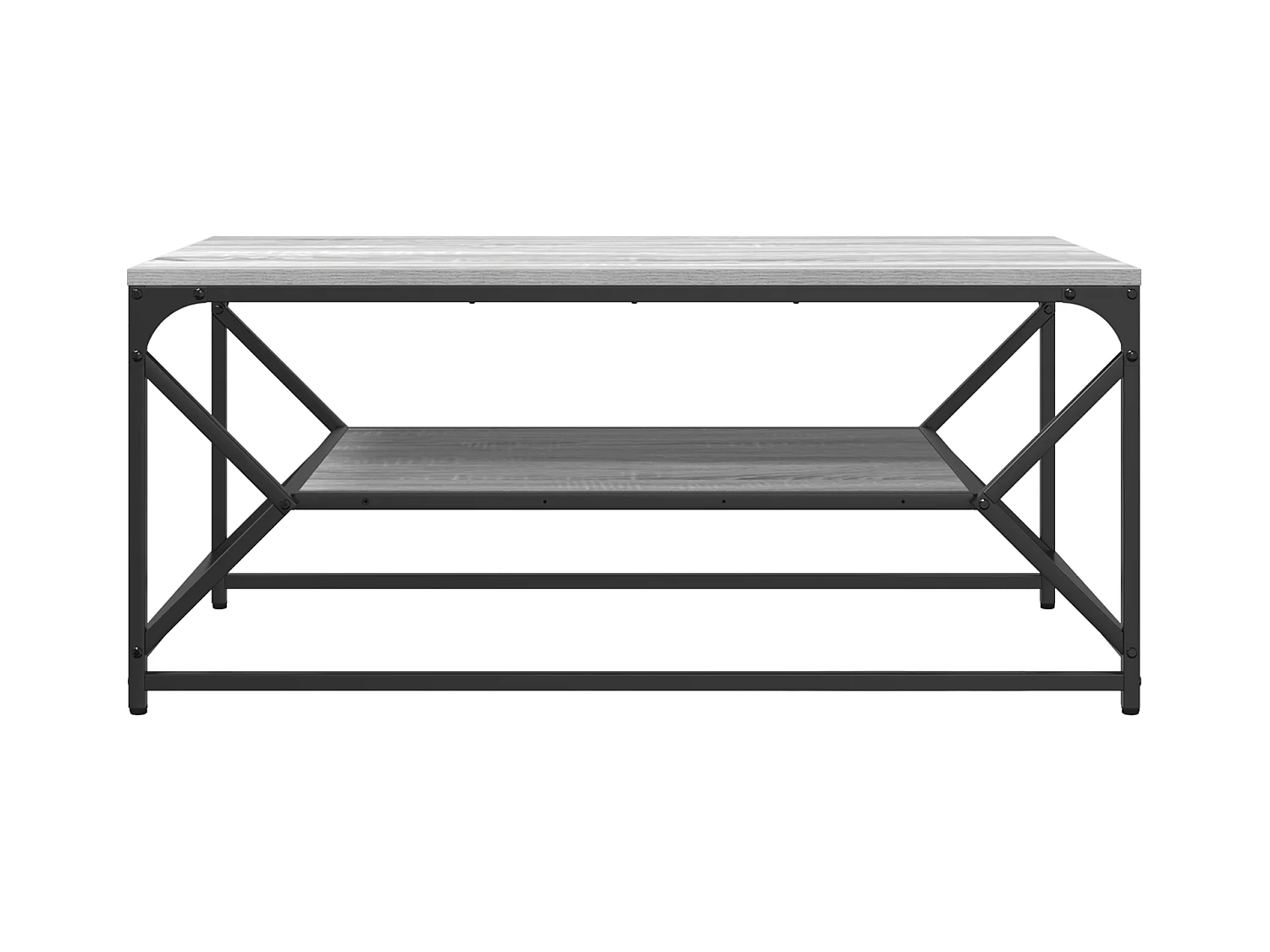 Table basse avec étagère Grise Sonoma 90x50x40 cm en Bois d'ingénierie