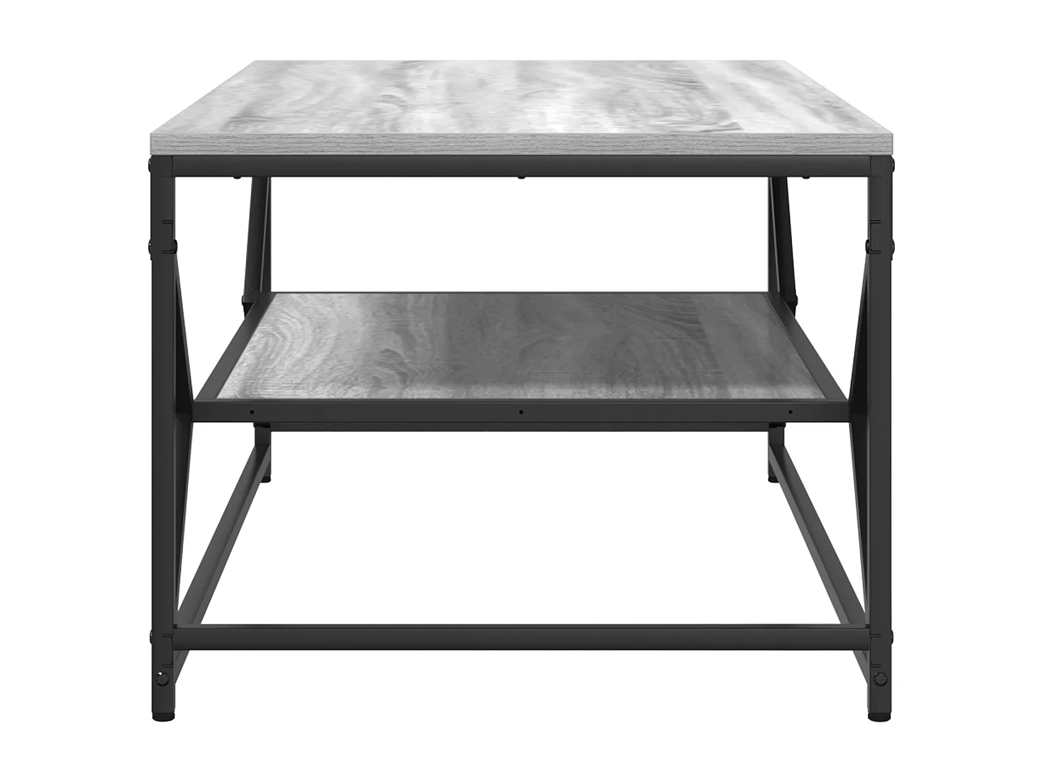 Table basse avec étagère Grise Sonoma 90x50x40 cm en Bois d'ingénierie