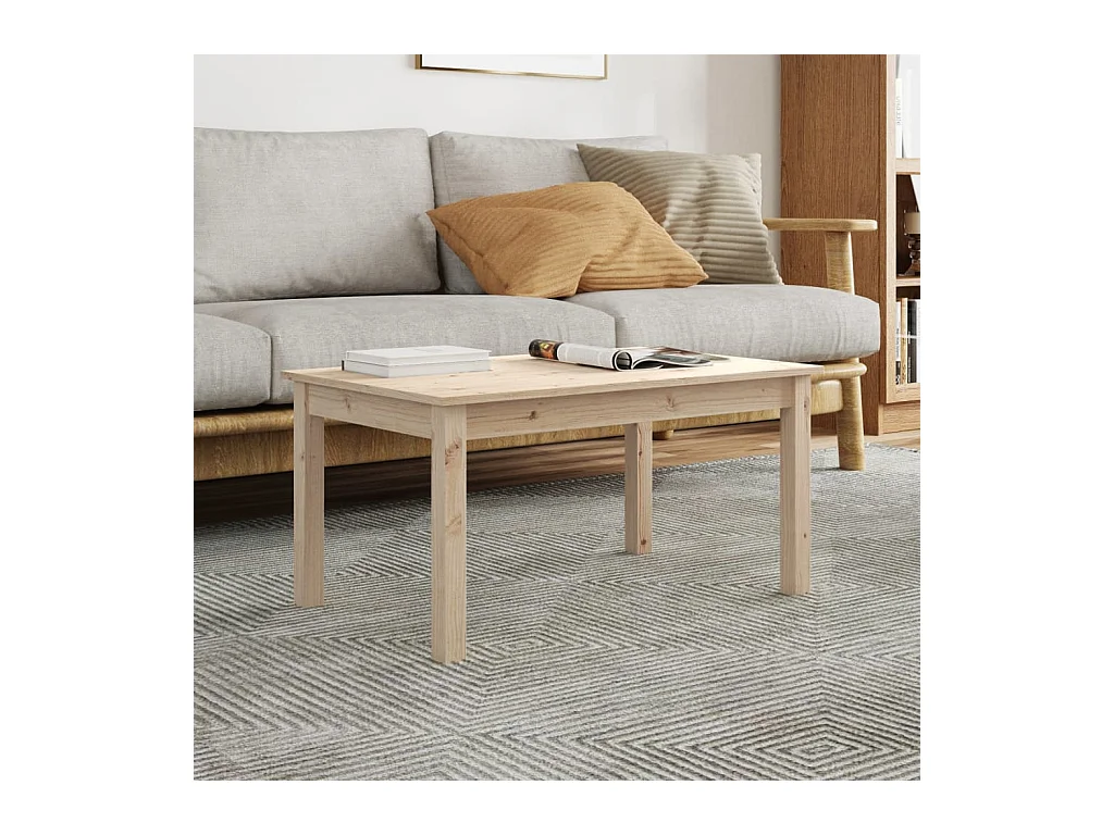 Table basse 80x50x40 cm Bois massif de pin