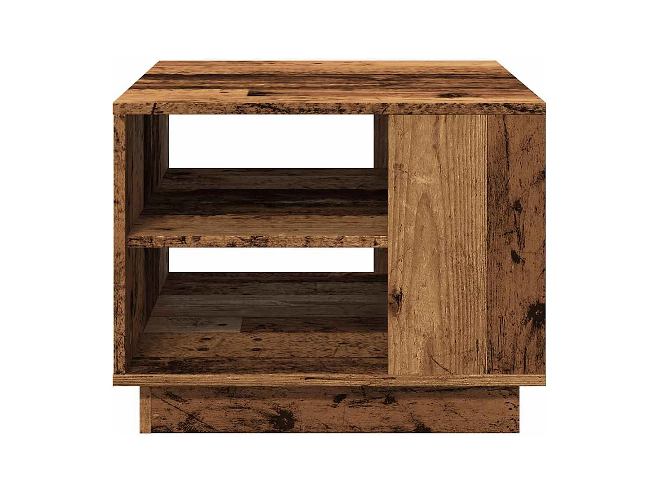 Mesa de centro madera vieja 55x55x42 cm madera de ingeniería