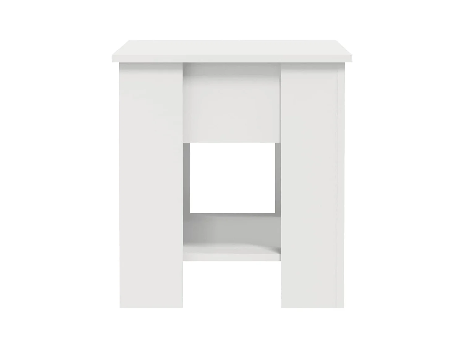 Witte salontafel 101x49x52 cm bewerkt hout