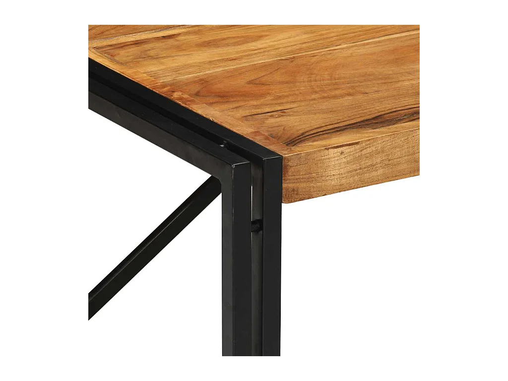 Tavolino da caffè 80x80x35 cm in legno massello di acacia