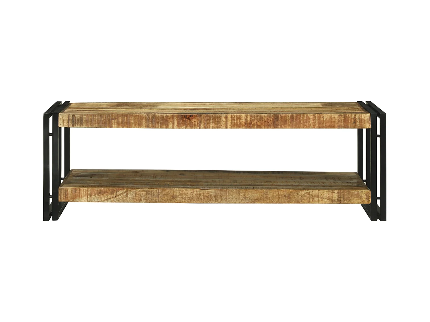Table basse 120x50x38 cm en bois massif de manguier brut