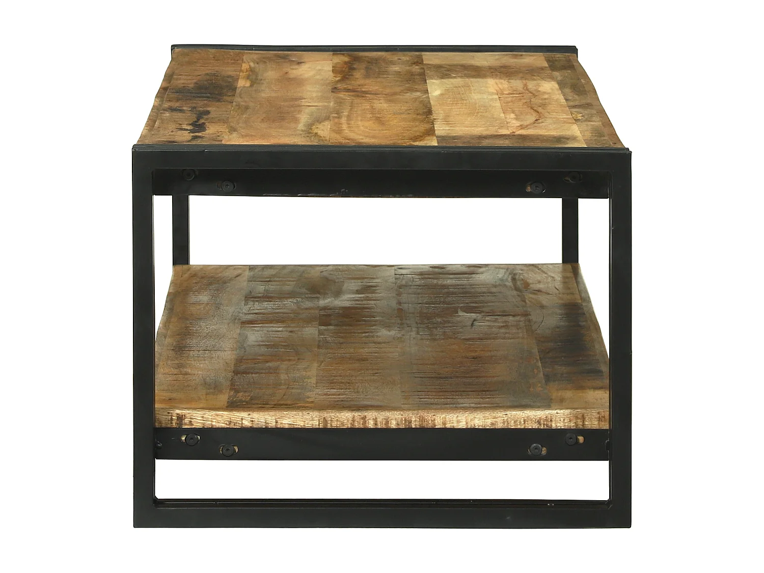 Table basse 120x50x38 cm en bois massif de manguier brut
