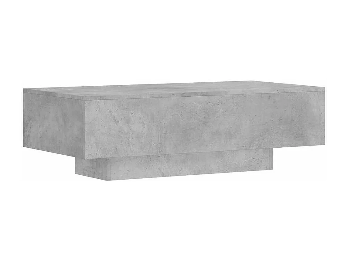 Betongrauer Couchtisch 100x49,5x31 cm Holzwerkstoff