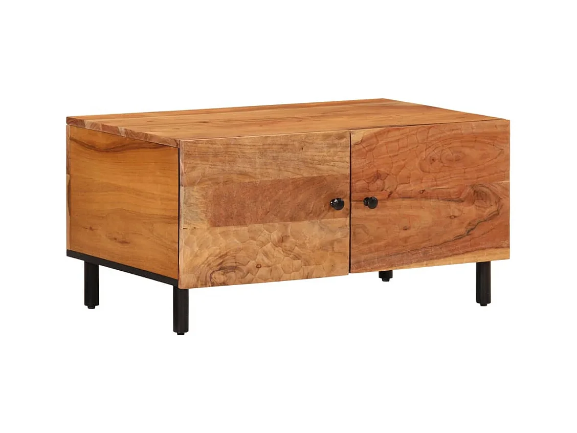 Table basse 80x50x40 cm bois massif d'acacia