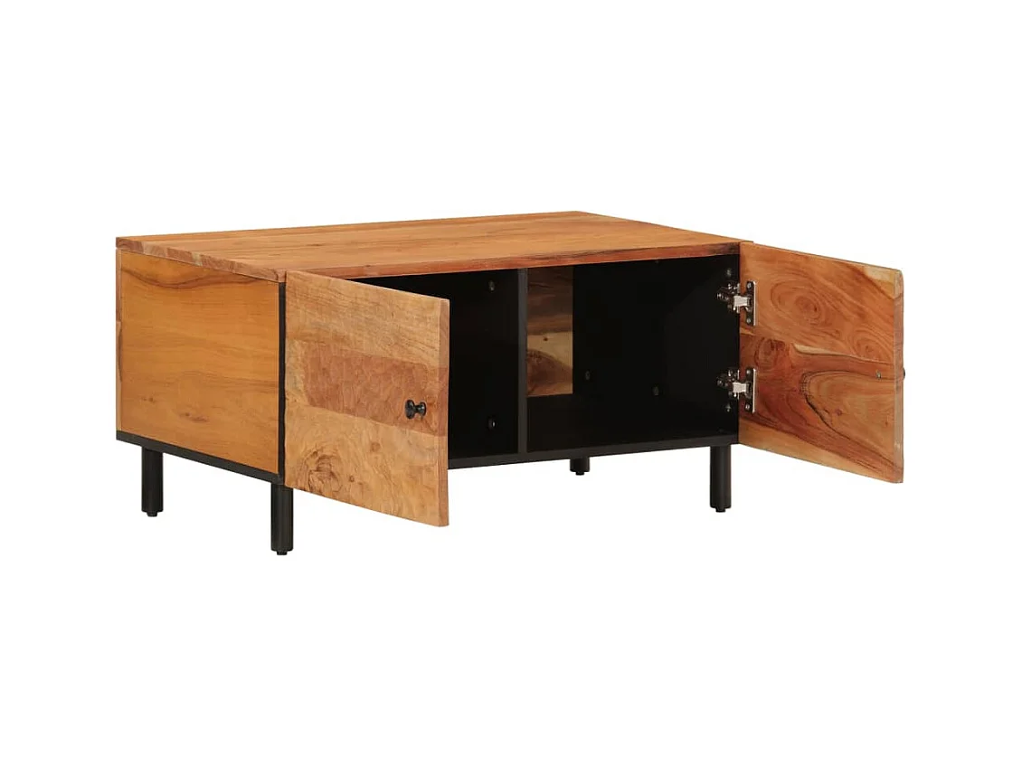 Table basse 80x50x40 cm bois massif d'acacia