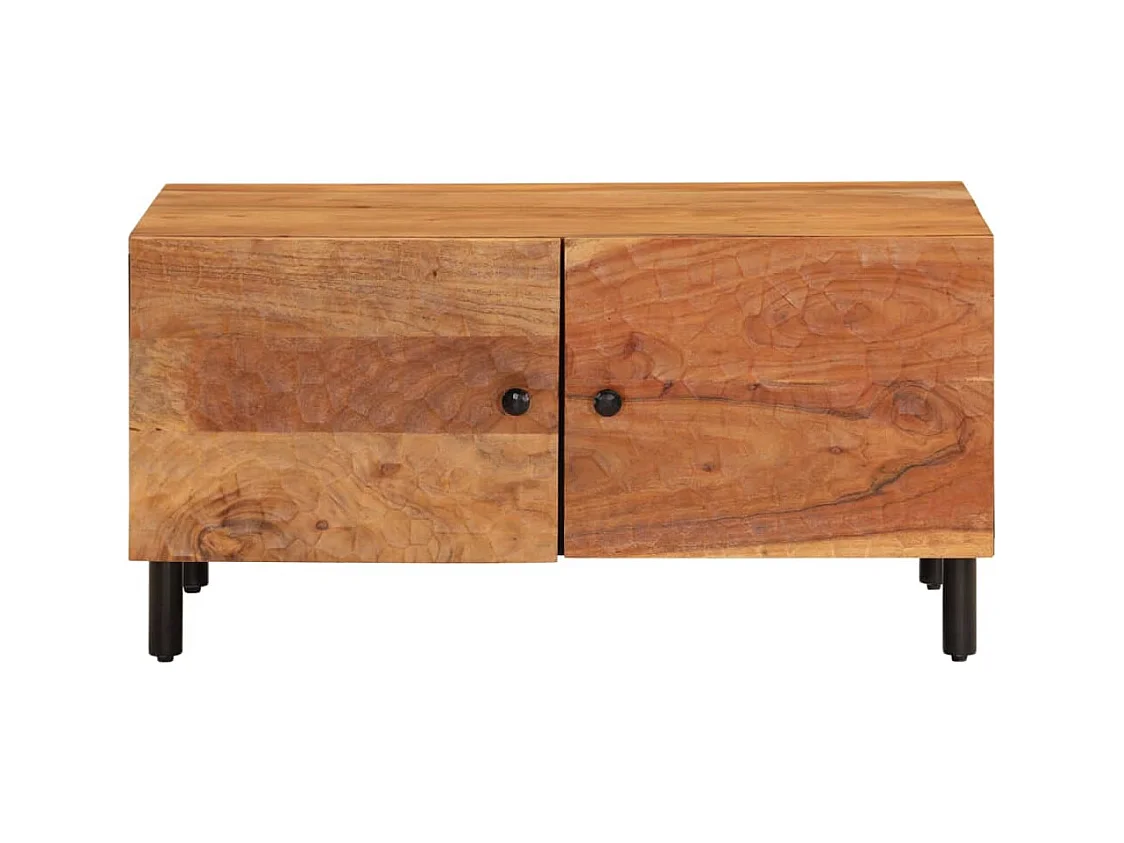 Table basse 80x50x40 cm bois massif d'acacia