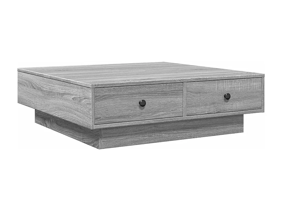 Sonoma Couchtisch grau 90x90x28 cm Holzwerkstoff