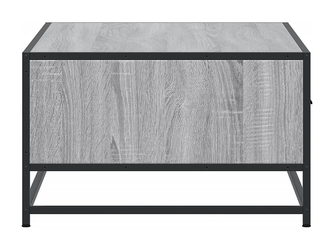Sonoma salontafel grijs 90x57x35 cm bewerkt hout en metaal