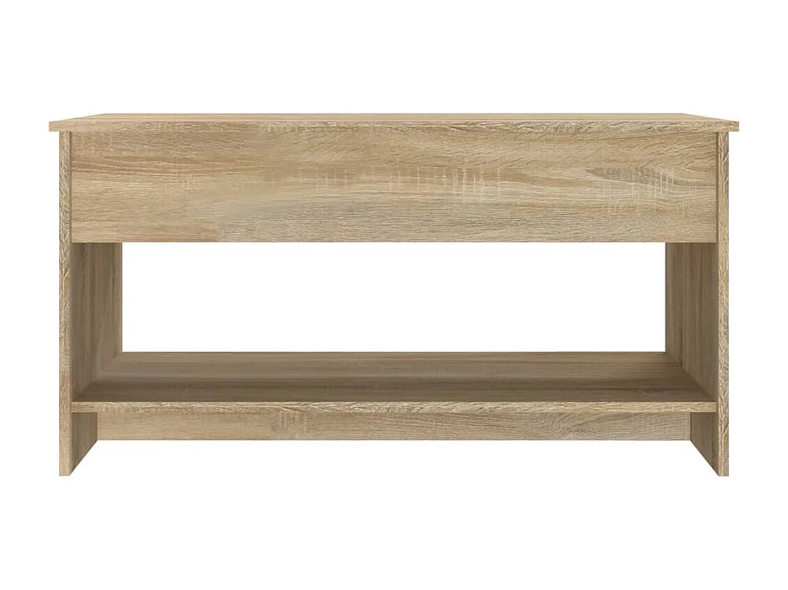 Table basse chêne sonoma 102x50x52,5 cm bois d'ingénierie