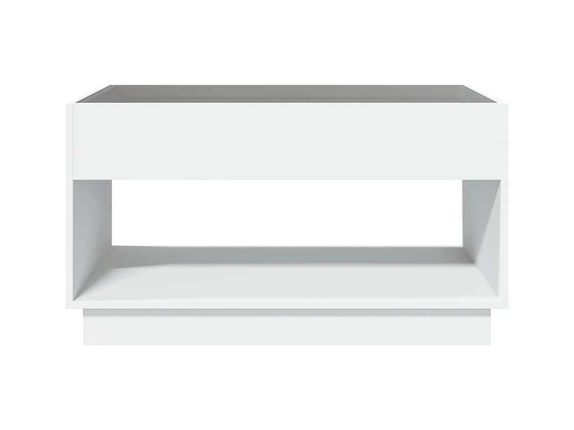 Couchtisch mit weißer Infinity-LED 90x50x50 cm