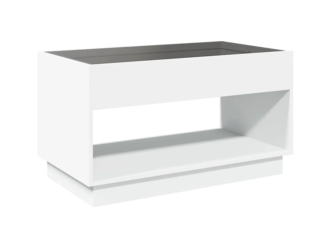 Couchtisch mit weißer Infinity-LED 90x50x50 cm