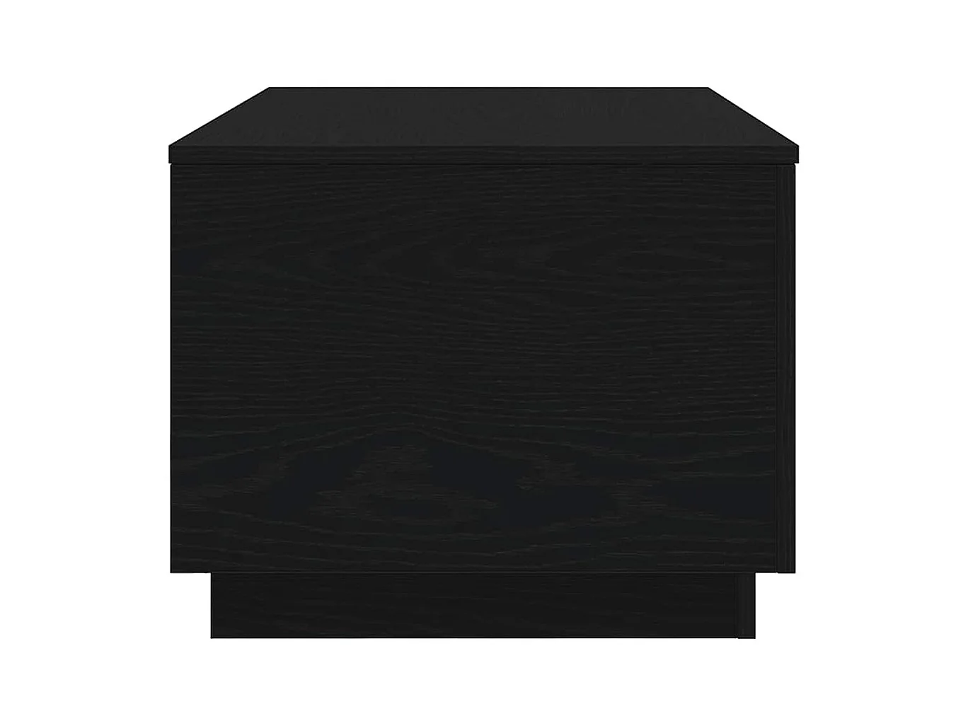 Table basse avec lumières LED chêne noir 90x50x40 cm