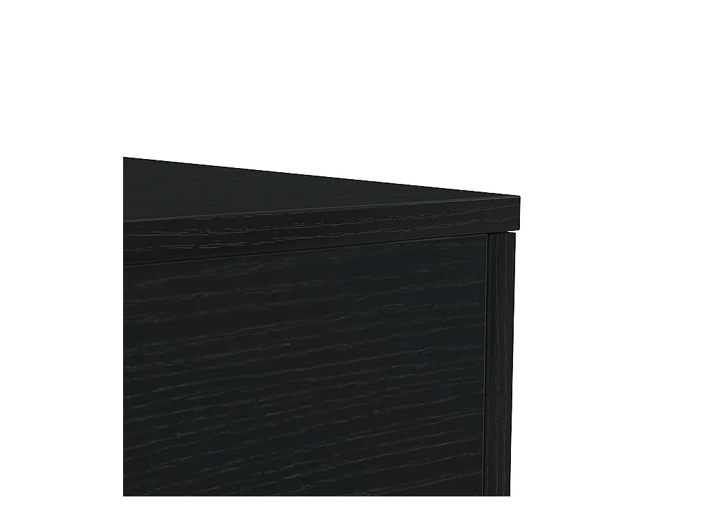 Table basse avec lumières LED chêne noir 90x50x40 cm