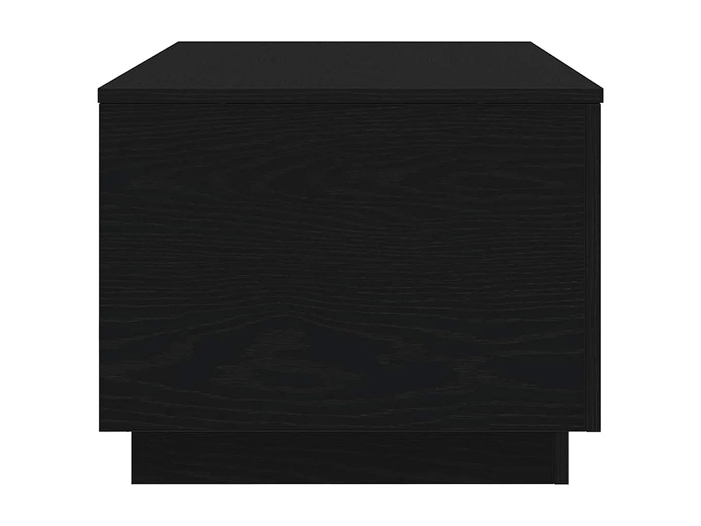 Table basse avec lumières LED chêne noir 90x50x40 cm