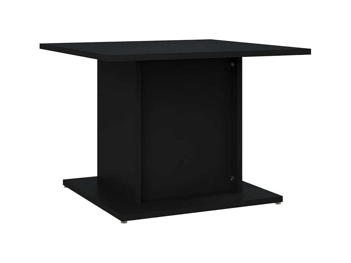 Table basse noir 55,5x55,5x40 cm bois d'ingénierie
