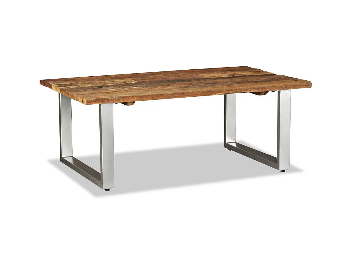 Table basse Bois de récupération massif 100x60x38 cm