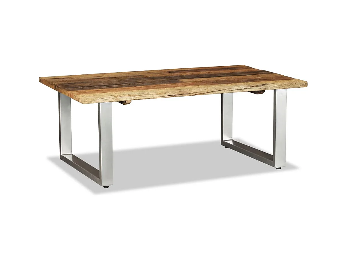 Table basse Bois de récupération massif 100x60x38 cm