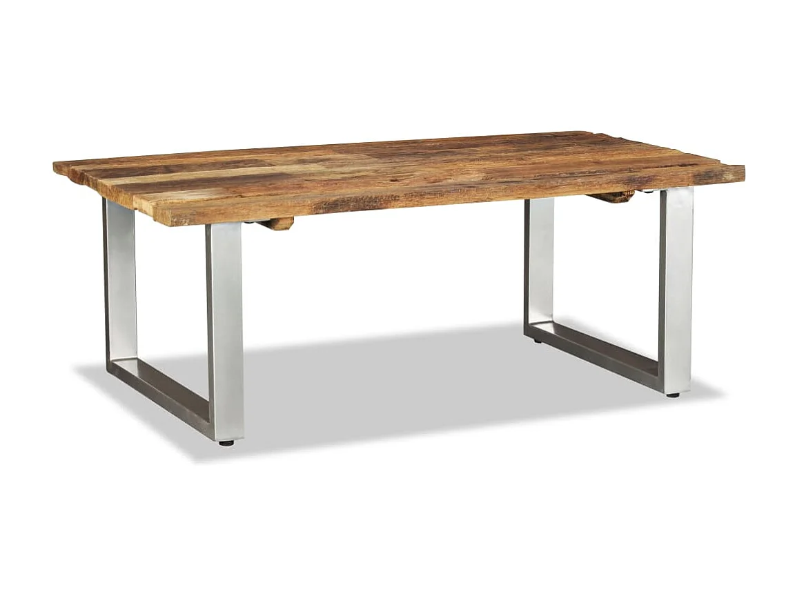 Table basse Bois de récupération massif 100x60x38 cm