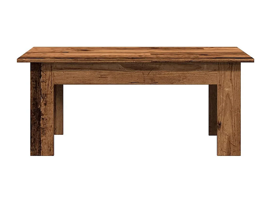 Mesa de centro madera vieja 100x60x42 cm madera de ingeniería