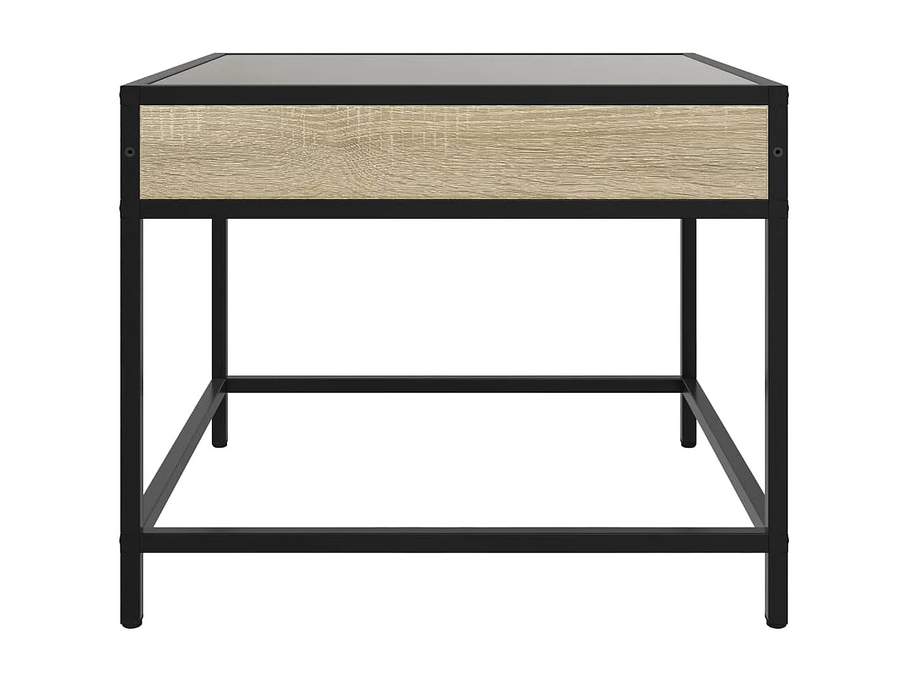 Table basse avec LED infini chêne sonoma 70x50x41 cm