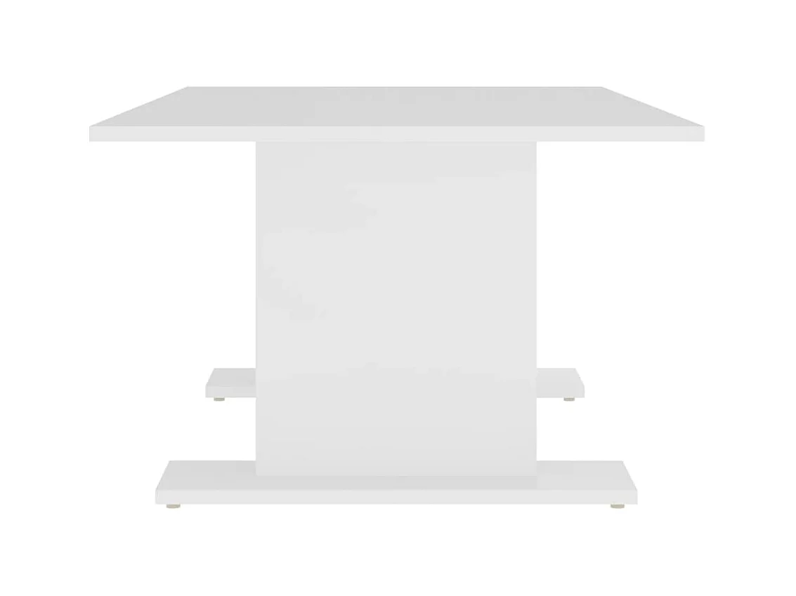 Table basse blanc 103,5x60x40 cm bois d'ingénierie