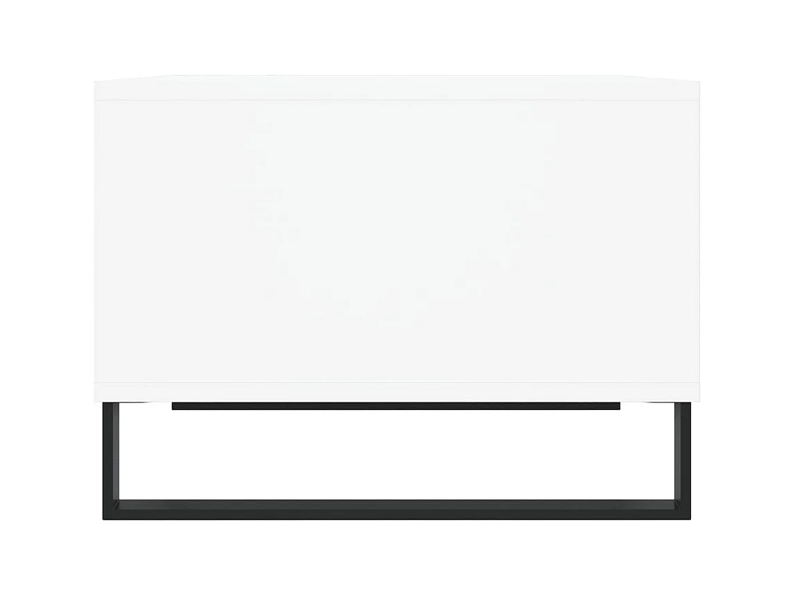 Table basse Blanc 60x50x36,5 cm Bois d'ingénierie