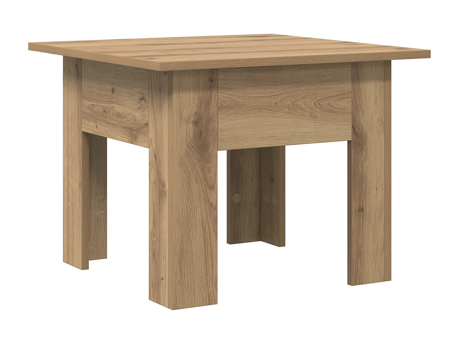 Table Basse Chêne artisan 55 x 55 x 42 cm