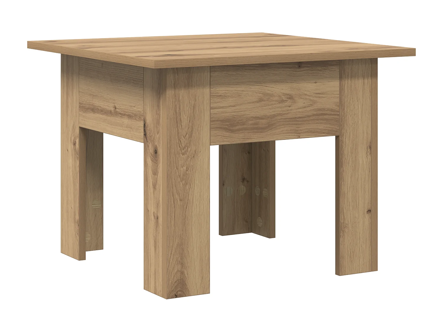 Table Basse Chêne artisan 55 x 55 x 42 cm