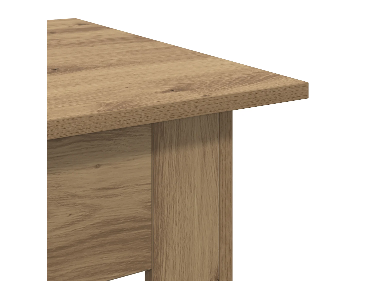 Table Basse Chêne artisan 55 x 55 x 42 cm