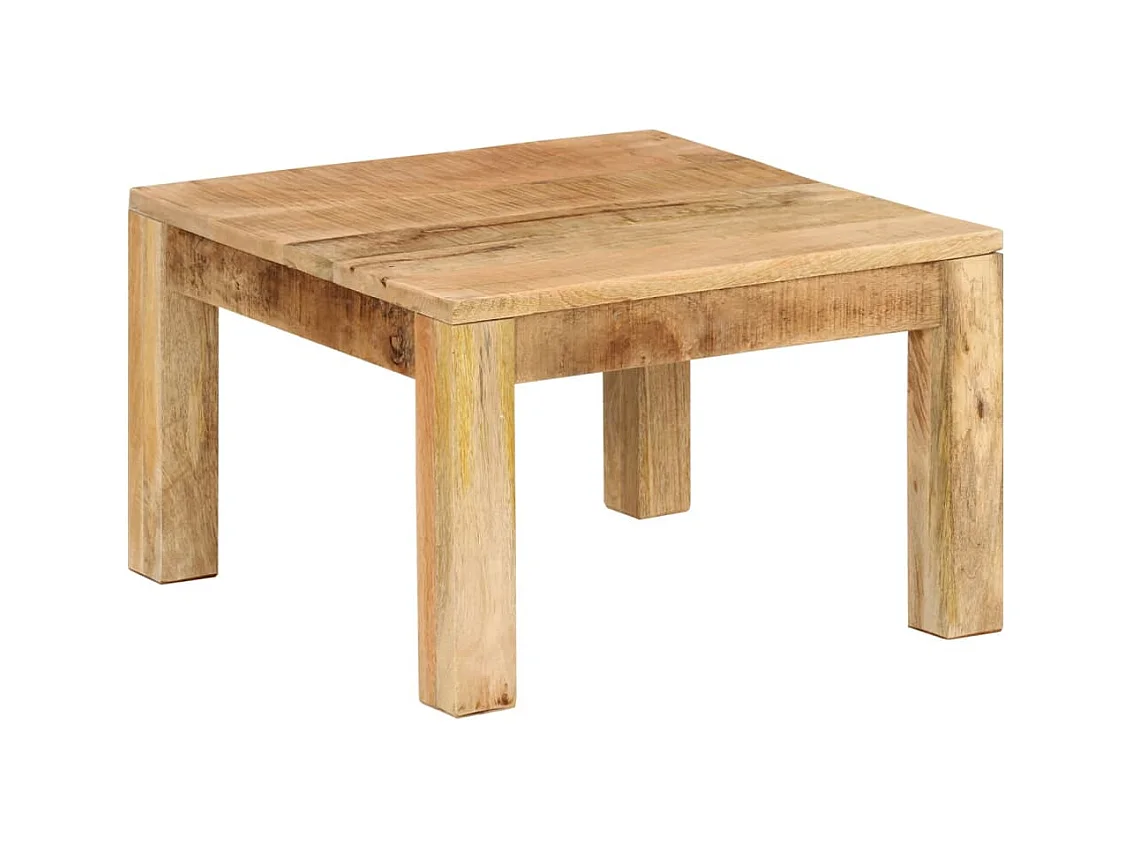 Table basse 55x55x35 cm Bois de manguier massif