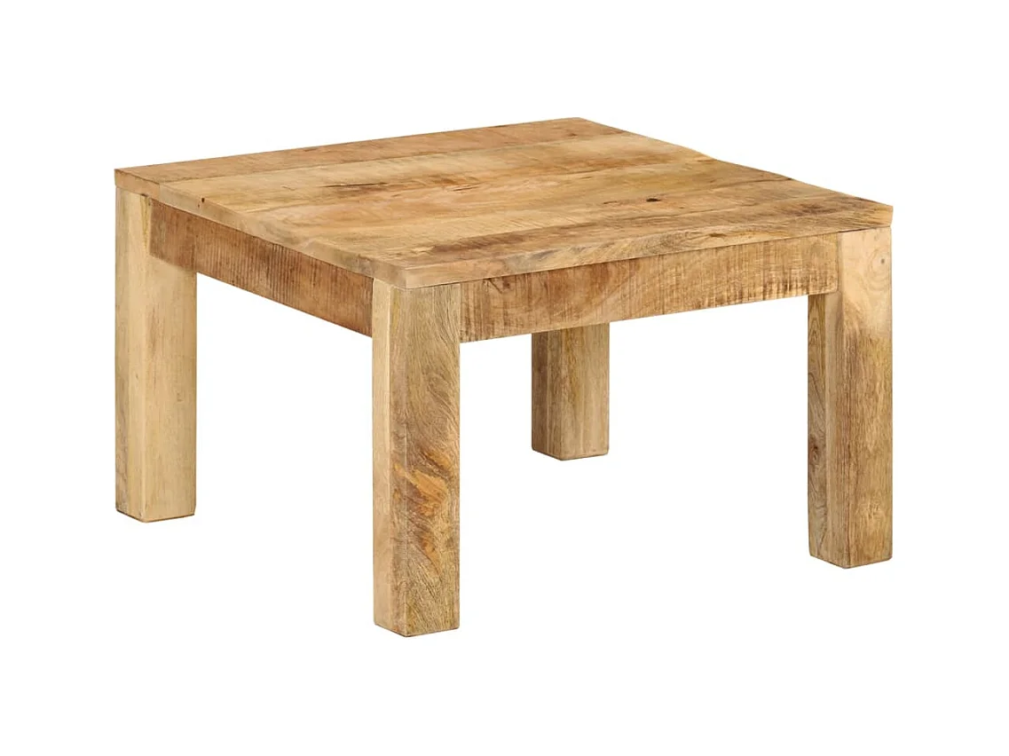 Table basse 55x55x35 cm Bois de manguier massif