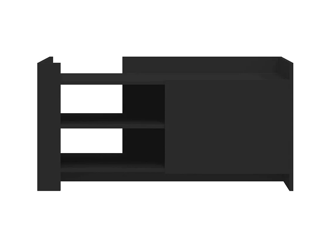 Table basse noir 100x50x50 cm bois d'ingénierie