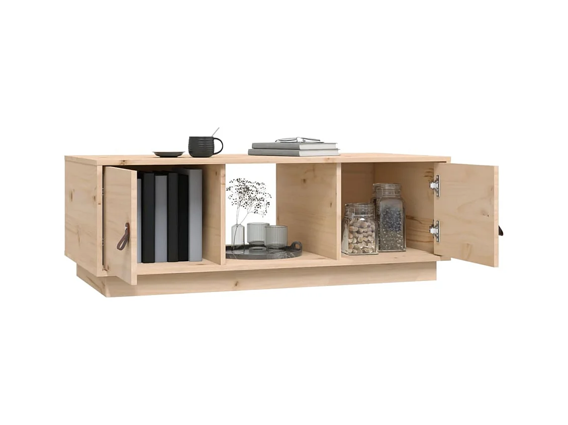 Table basse 100x50x35 cm Bois massif de pin