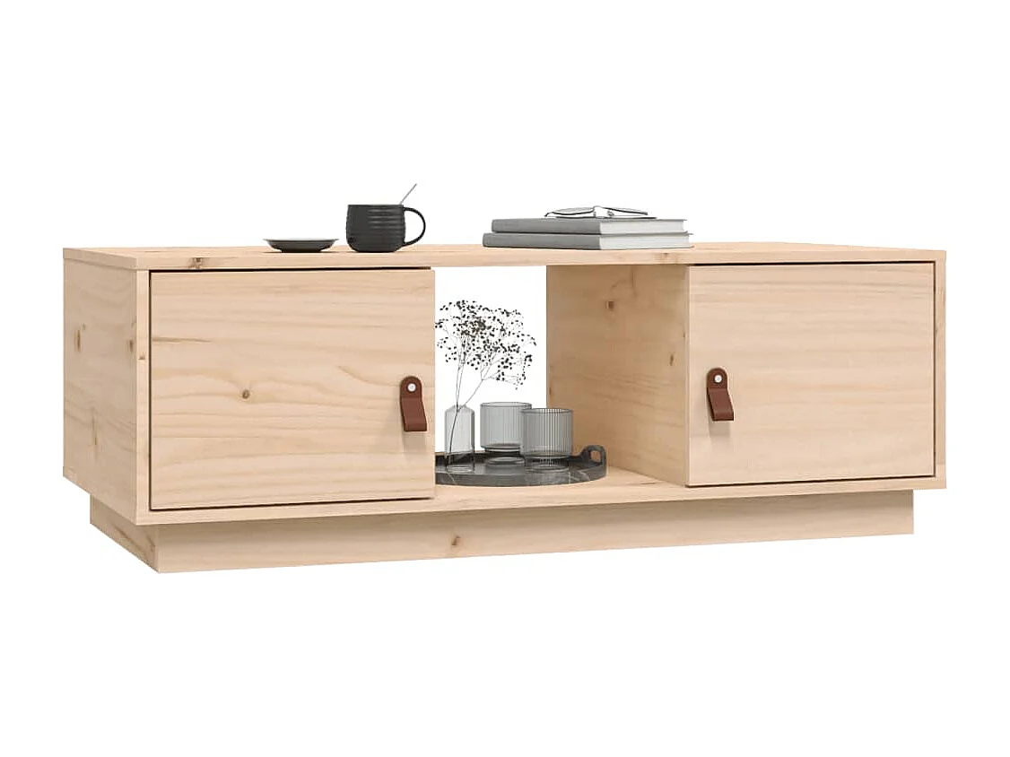 Table basse 100x50x35 cm Bois massif de pin