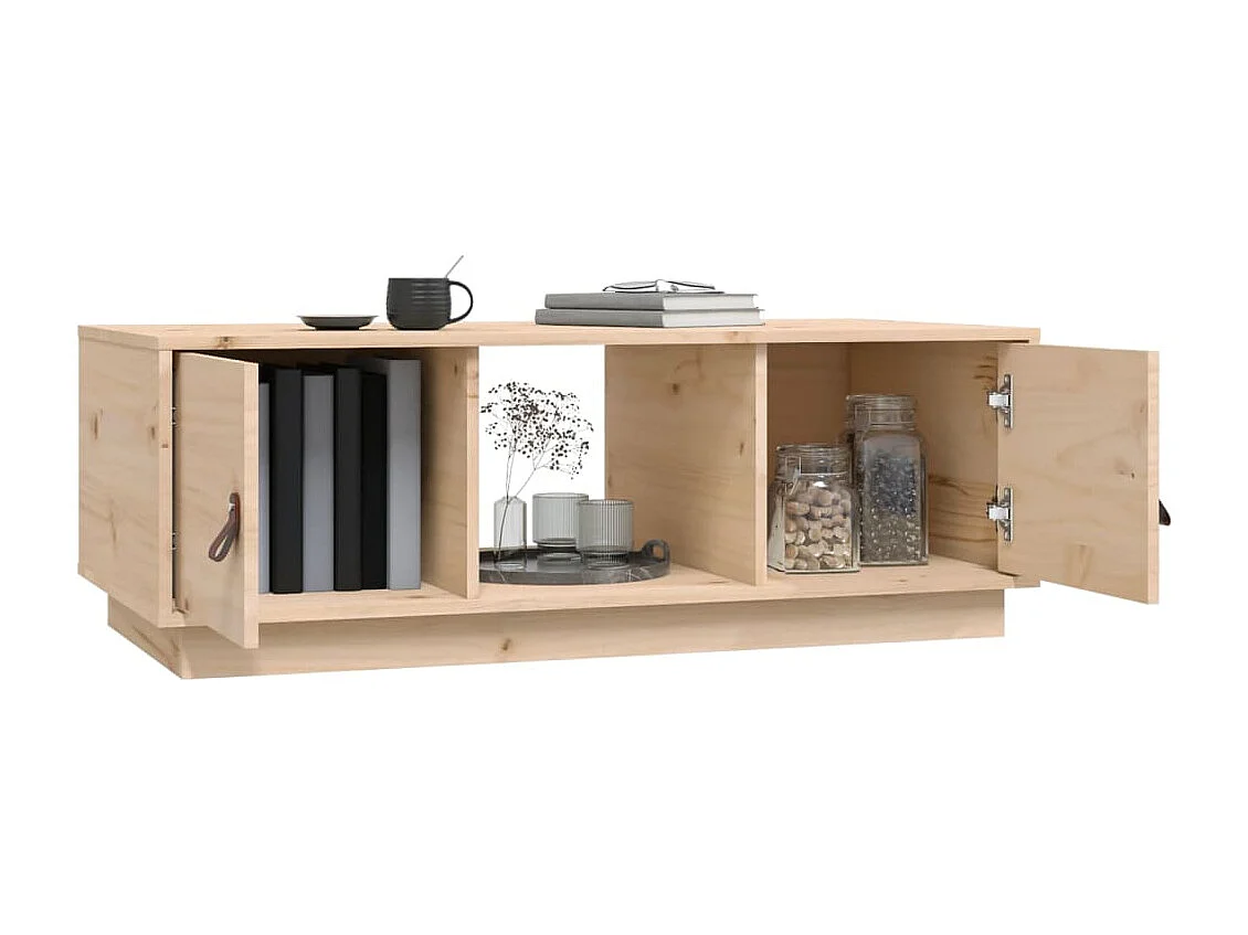 Table basse 100x50x35 cm Bois massif de pin